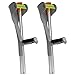 Folding Forearm Crutches for Adults（2 Units) – Elbow Crutches for Adults Women Men, Height Adjustable Lightweight Arm Crutch with Ergonomic Handle & Non-Slip Base Mobility and Walking Aids (Grey)