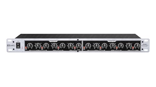 Image of Dabeatz 224XL Professional 4-Way Audio Crossover | 2 /4 Channel Stereo & Mono Splitter | XLR Output |High, Mid, Bass,Sub Control | 24dB /Oct Linkwitz Riley Filter |LED Display| DJ & Stage Subwoofer