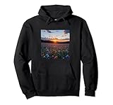 Iris Flower Field Beautiful Sunset Merch