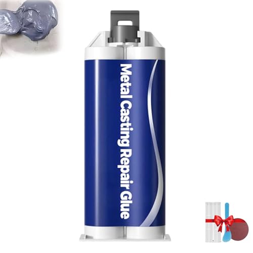 Metal Casting Repair Glue – High-Strength Bond, Strong Foundry Glues for Metals, Waterproof Adhesive Metals Glues, Fast Curing & Heat Resistant, for Surface Defect Repair (1 Set)
