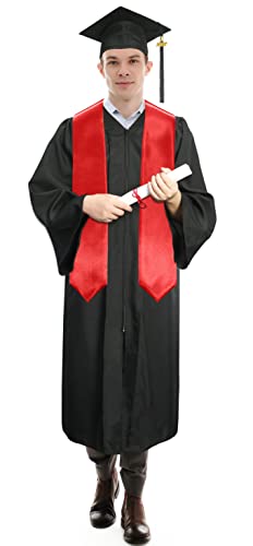 Image of Plain Graduation Stole Sash 60 Inch Unisex Adults Solid