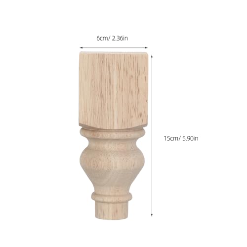 Patas de sofá de madera de 15 cm estilo francés para renovar tus muebles con un toque rústico 3