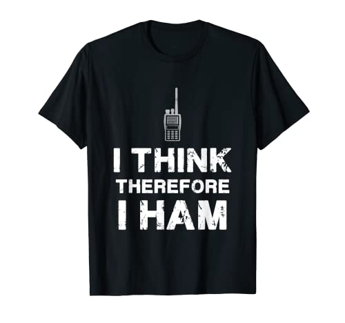 Retro amador rádio operador | divertido vintage Ham rádio t-shirt, Preto, S