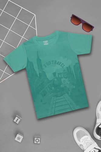 Image of Dollar Champion Cotton Regular Fit T-Shirts for Boys -Actual Color May Vary