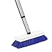 Fuller Brush Tub & Shower E-Z Scrubber Brush - Heavy Duty Brushing Scrub w/Stiff Bristle & Extended Telescopic Handle For Cleaning Bathroom Floor & Tiled Kitchen Surface - For Home & Commercial Use