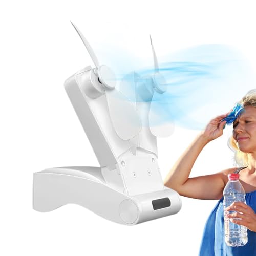 Eastuy Faltbarer Schreibtischventilator, tragbarer, wiederaufladbarer Faltventilator- Wiederaufladbarer persönlicher Ventilator- Persönlicher Ventilator für Schlafzimmer, tragbarer Ventilator-9