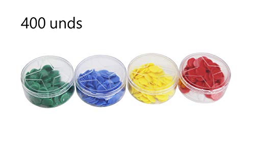 Wagtail Marcador de Plástico 4 Colores Fichas de Bingo para Juego de Bingo Accesorios de Juego