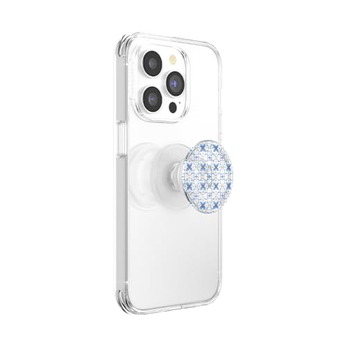 Image of PopSockets Adhesive Phone Grip, Holder, Phone Stand, Blue - Marina
