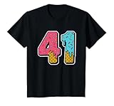 41 Ice Cream Drip Meme Forty One Four Gen Alpha Slang T-Shirt, Youth, Black, Medium