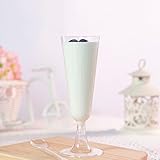 Mehrweg Sektgläser Plastik, 6 Stück Kunststoff Champagnergläser Mimosa für Sektempfang, transparente, stapelbare Cocktailgläser, Hochzeit, Geburtstag, Picknick, Party, spülmaschinengeeignet