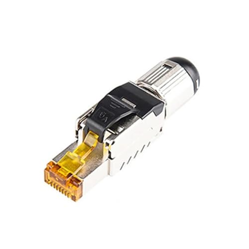 Conector de Clavija de terminación de Campo Rj45 Cat7 Totalmente blindado for Cable LAN Ethernet 22-24AWG, enchufes modulares Reutilizables 8P8C, Rj 45 (Size : 50pcs)