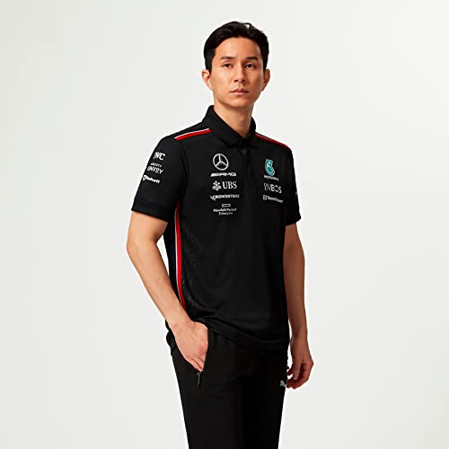 MERCEDES AMG PETRONAS Formula One Team - Team-Polo 2023 - Schwarz - Männer - Größe: XXL