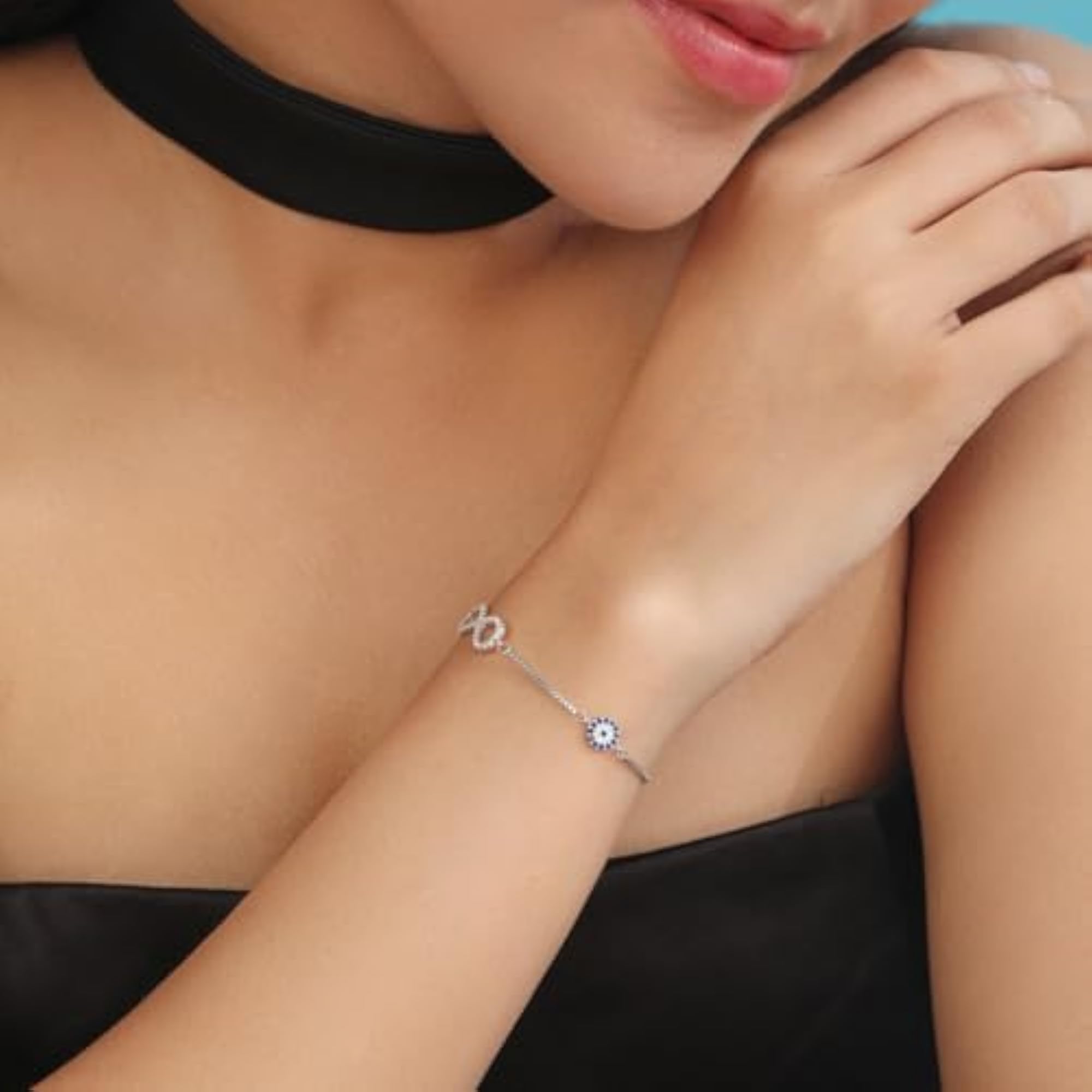 Women's 925 Sterling Silver Infinity Rhodium Plated Bracelet