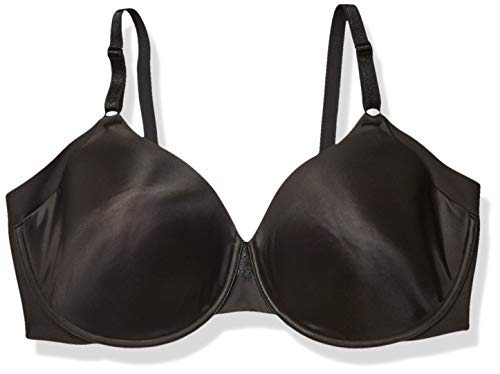 Olga Women's No Side Effects Underwire Contour Bra, Black, 44DD