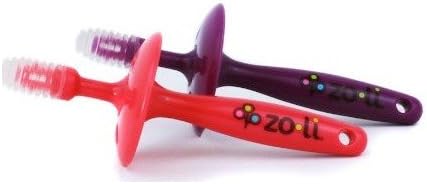 Zoli Gummy Sticks Baby Gum Massagers, Pink/Purple