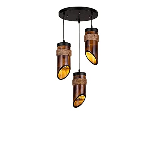 Plafonnier Pendentif d'Asie du Sud-Est luminaire encastré 3 têtes