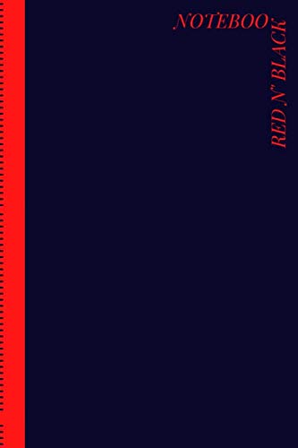 Notebook Red n'Black: Journal Book Business for man and women's. Notebook the University For Boys and Girls. 120 pages 6"x"9 inches blank lined notebook