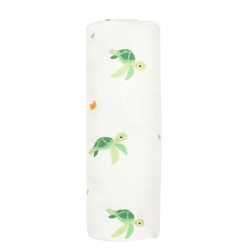 Image of Muslin Baby Swaddle - Breathable Receiving Blankets for Newborn Baby, 70% Viscose derived from Bamboo, 30% Spandex, Imported