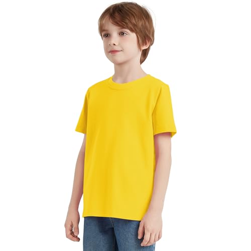 Image of Dreammonkey 2T-12Years Kids Cotton T-Shirt Short Sleeve Crew Neck Tshirt for Boys and Girls