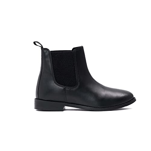 RESISTANCE Women's Black Chelsea Boots- Genuine Leather3