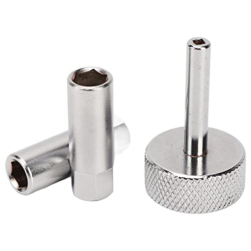 Image of 3 Pcs Tappet Valve Adjustment Tool Set 8 9 Mm Locknut Sockets & 3Mm Drive For Motorcycles Atvs