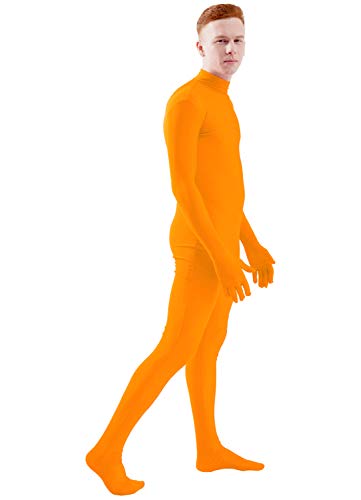 Image of Ensnovo Mens Mock Neck Full Body Unitard Spandex Zentai Suits Costumes