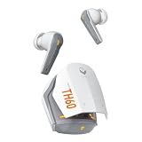Machenike TH60 Gaming Wireless Earbuds, Ultra-Low Latency, Active Noise Cancelling Mic, Dual Mode 2.4Ghz & Bluetooth, 36-Hour Battery Life, IPX5 Waterproof, Hi-Fi Sound, VR, Switch, Pc, Phone
