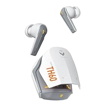 Machenike TH60 Gaming Wireless Earbuds, Ultra-Low Latency, Active Noise Cancelling Mic, Dual Mode 2.4Ghz & Bluetooth, 36-Hour Battery Life, IPX5 Waterproof, Hi-Fi Sound, VR, Switch, Pc, Phone