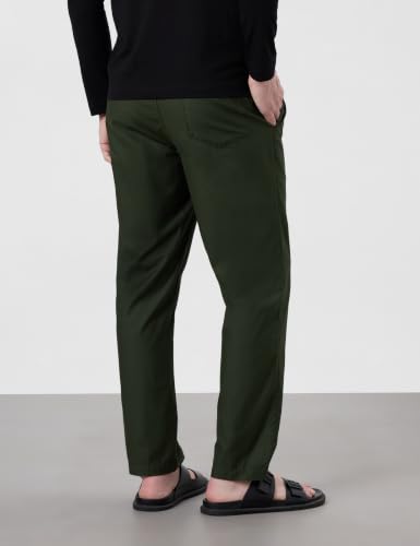 Image of Symbol Premium Men's 100% Cotton Super Soft Solid Pyjamas | Elasticated Waistband | Dual Side Pockets | Available in Plus Sizes