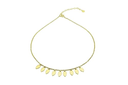 Collier de breloques géométriques en or marquise pour femme