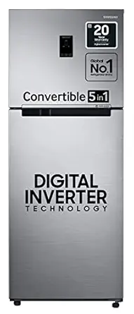 Samsung 465L 3 Star Frost-Free Double Door Digital Inverter Refrigerator (RT47B623ESL/TL, Steel, 2022 Model)