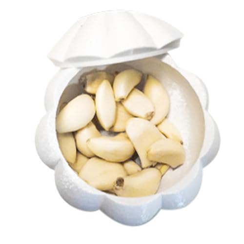 Soporte para contador de ajos, contenedor de almacenamiento de cerámica de 3.54 x 3.94 pulgadas, organizador de cocina ventilado para hornear en interiores, cocinar, preparación de alimentos,