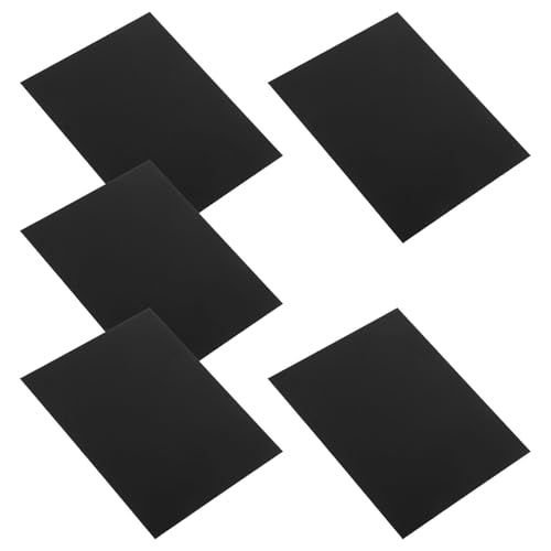 FUNNETOYU 5 Piezas Placas de Aluminio Anodizado Negro para Grabado Placas Metálicas Decorativas Resistentes y Compatibles con Señalización Profesional y Uso Exteriores