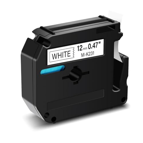 1PK 9 12 �~�����[�g�����n�ɔ��e�[�v M K231 �݊��� MK231 M K 431 631 731 �ƌ݊��� PT 65 PT 70 PT 80 PT M95(Black on white)