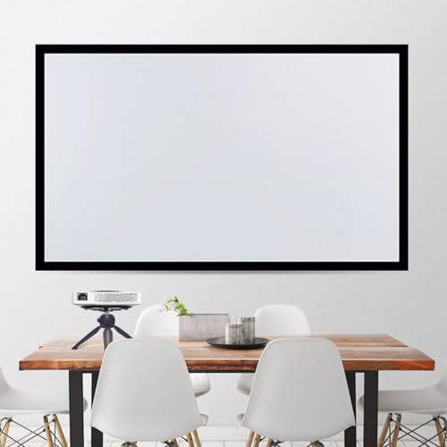 Pantalla de proyección fija 130" para cine en casa