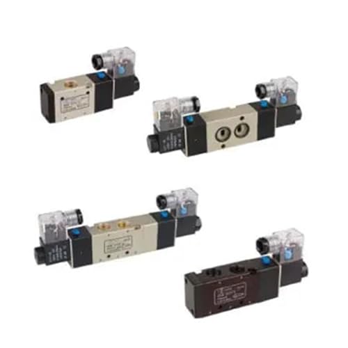 Électrovanne 5/2 G3/8 4V330C-10 à double tête fermée pour commande de vérin - 2