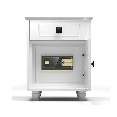 fireproof safe Bedside Cabinet Safe Perfect for Home Office Smart Fingerprint Password Safes Anti-Theft Hidden Double