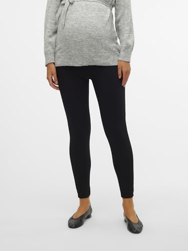 Mamalicious Mllucy-Pantaloni Slim Neri A. Noos, Denim Nero, S Donna - 8