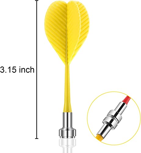 SLYK Magnetic Darts Safety Plastic Darts Replacement Dart For Boys Girls And Adults Target Game Toys ( Pack Of 12 ), Multicolor