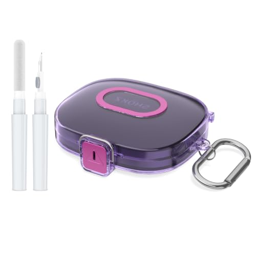 WADVCU [�A�b�v�O���[�h�Z�L���A���b�N] Shokz OpenFit Pro�P�[�X�J�o�[ �N���[�i�[�L�b�g�t�� �ی�PC �����n�[�h�V�F�� �L�[�`�F�[���t��Shokz OpenFit Pro�C���z���[�d�P�[�X�Ή� (�N���A�p�[�v��)