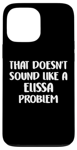 ELISSA Personalized Cute Flower Girls ELISSA Name スマホケース iPhone 13 Pro Max 用