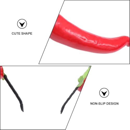 Accessoire cheveux léger poivron rouge pour déguisement confortable adulte - 5