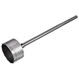 Wandlochbohrer 105mm Betonzement Steinlochsägenschneider 380mm Bohrtiefe Rundschaft mit Pleuelbohrer für SDS X5 Schlagbohrer