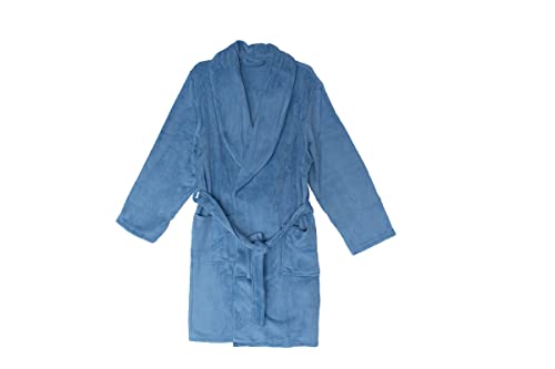 Roupão de Banho Microfibra Soft Camesa Tam. GG Cor:Azul