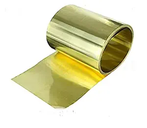 Generic Thin Latten Flitter Gold Brass Sheet Yellow Copper foil Brass Plate 0.1mm Thickness 200mm Width Brass Strip