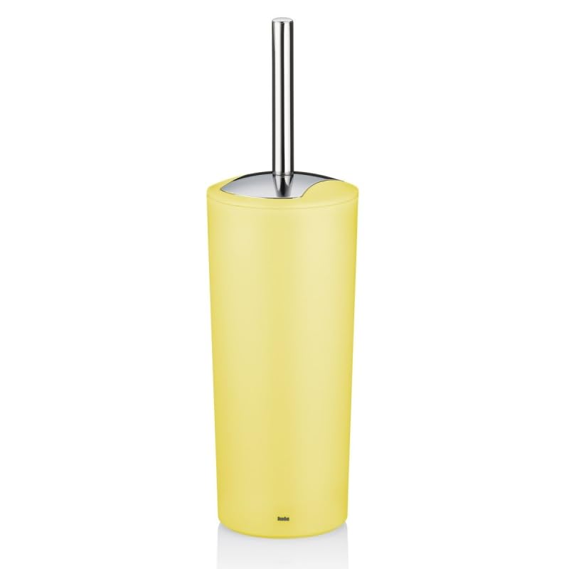 Brosse WC jaune Marta KELA en plastique de 36,5 cm pour toilettes