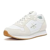 Calvin Klein Jeans Retro Runner 3 - Zapatillas para hombre, color blanco, Blanco brillante., 42 2/3 EU