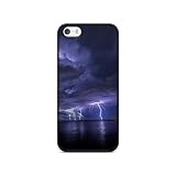  Générique - Carcasa para iPhone 5C, diseño de tormenta, color negro