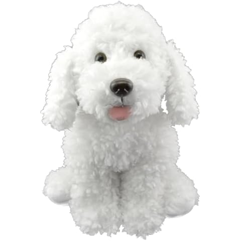 PLUSH TOYS WONDERLAND Scruffles The Dog Stuffed Toy, 16-Inch Scruffy Dog Plush - Adorable Curly Furry Labradoodle Puppy Plushie Gift for Birthday, Thanksgiving, Christmas, Kids! Cover