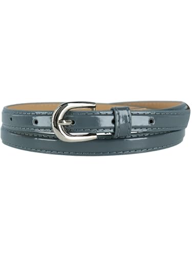 CTM Women's Skinny 1/2 Inch Dress Belt4